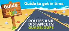 guide icigo route and Guadeloupe distances