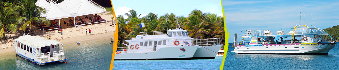 Excursion bateau fond de verre - Guadeloupe