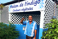 Ghislain à la maison de l'indigo