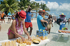 Aperitif sur la plage