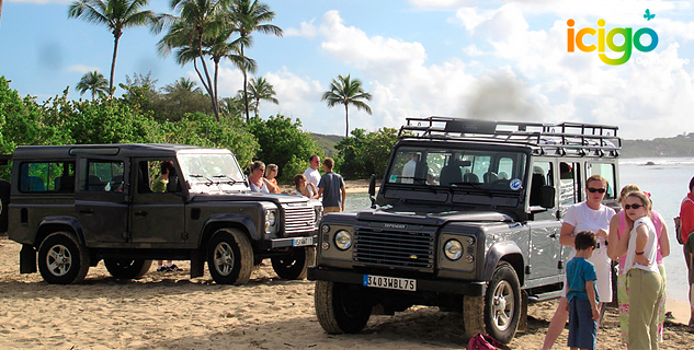 Excursion en 4x4 en guadeloupe, plage de basse-terre