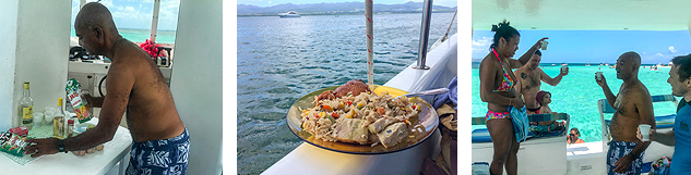 Repas, excursion caret Guadeloupe