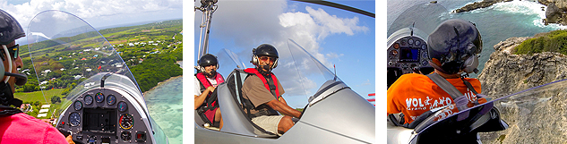 Survol de la Guadeloupe en gyrocoptere