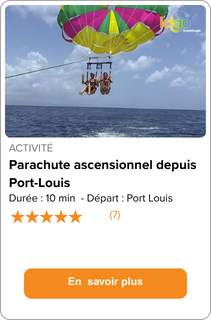 Parachute ascensionnel depuis Port-Louis