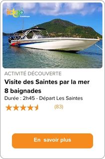 Visite des Saintes par la mer