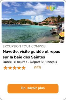 Visite des Saintes avec visite et repas au restaurant