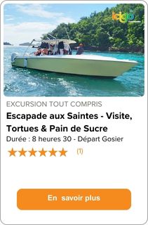 Visite des Saintes depuuis gosier