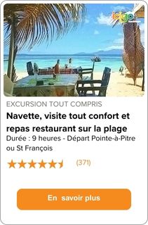 Marie-Galante avec visite et resto sur la plage