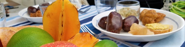 repas de l'excursion à la barrière de corail de petit-havre