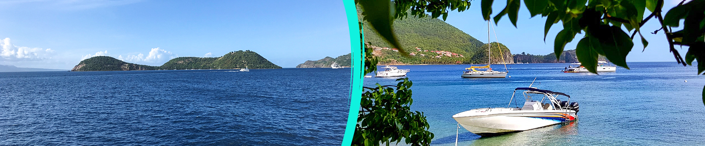 visite des saintes en bateau avec Charly- Guadeloupe