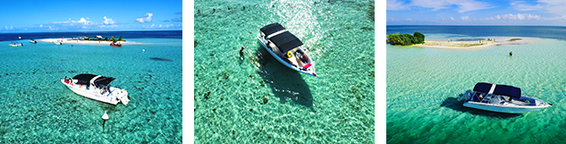 excursion grand cul-de-sac marin en speedboat