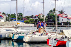 Bateaux sur la marina saint-françois