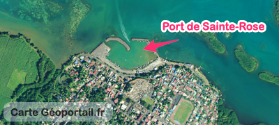 carte location bateau à la journée Guadeloupe