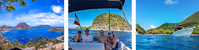 visite des saintes en bateau rapide