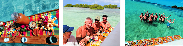 repas location bateau avec skipper