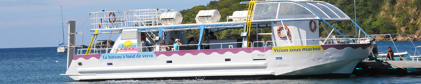 Bateau fond de verre