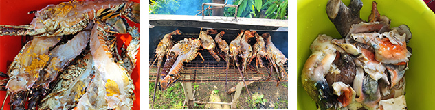 repas de l'excursion journée à la désirade