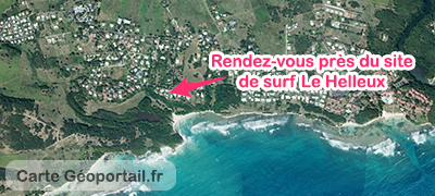 carte ecole surf guadeloupe