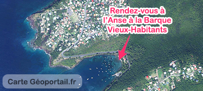 carte excursion plongée Les Saintes