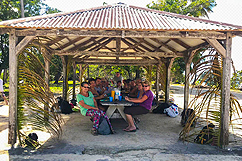 Déjeuner de l'excursion Marie-Galante Miami Vice