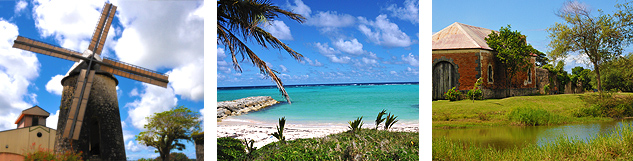 Moulin plage de marie galante et habitat de murat 