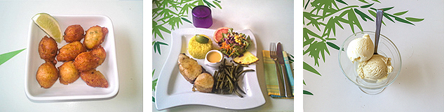 Repas restaurant couleurs du mode