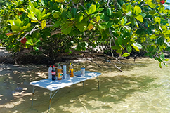 aperitif pointe sable excursion speedboat