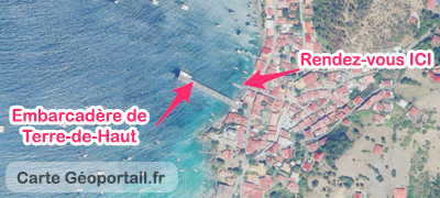 carte Excursion catamaran Les Saintes