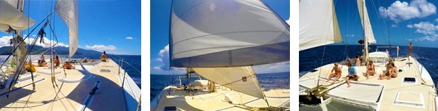 triptique du catamaran