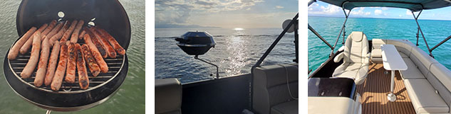 tropical boat bbq