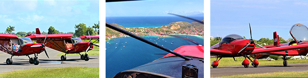 visite aérienne de la guadeloupe en autogire