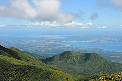 Vue du haut de la soufrière