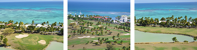 vues aériennes du golf international de St-François