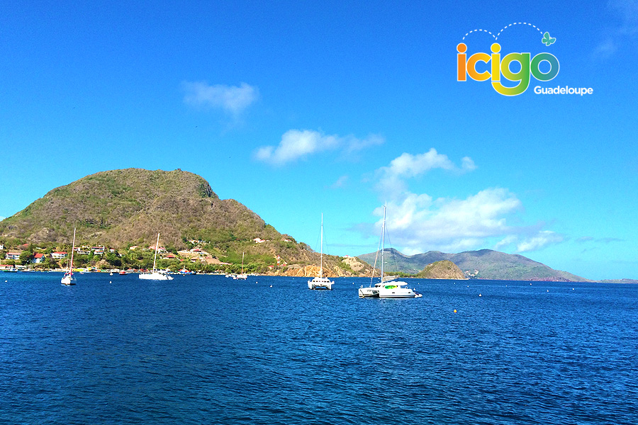les saintes vue du bateau les saintes vue du bateau