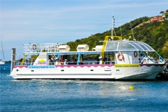 Bateau fond de verre Réserve Cousteau
