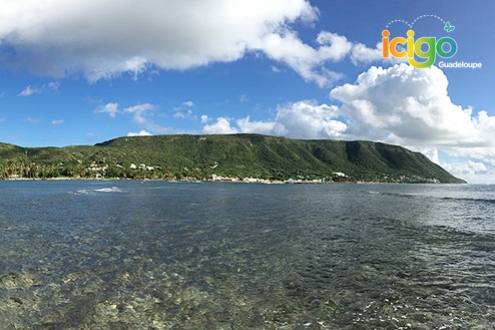 Désirade vue du lagon