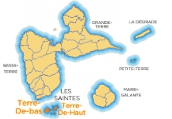 Carte localisation de l&#039;île Des Saintes