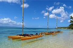 Kayak sailing