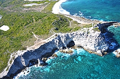 Aerial view of Pointe des Chateaux